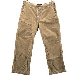 Fossil Corduroy Pants Men 38x33* Tan Baggy Y2k Gorpcore Workwear Skater Academia